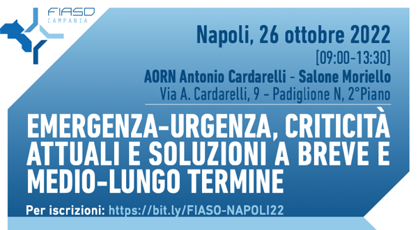 Emergenza-urgenza, criticità attuali e soluzioni a breve e medio-lungo termine